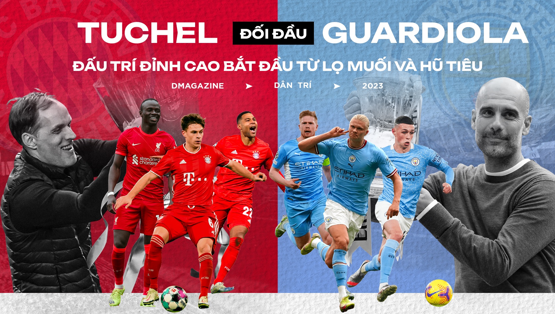 Tuchel đối đầu Guardiola: Đấu trí đỉnh cao bắt đầu từ lọ muối và hũ tiêu