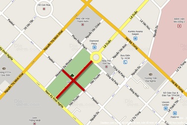 Cấm lưu thông các loại xe trên tuyến đường Lê Duẩn-Pasteur hơn 1 tháng