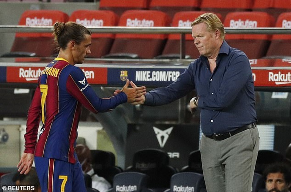 HLV Koeman không hài lòng với phản ứng bất mãn của Griezmann - 2 HLV Koeman không hài lòng với phản ứng bất mãn của Griezmann - 2