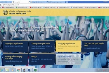 Hà Nội: Hướng dẫn đăng kí tuyển sinh trực tuyến từ mầm non đến lớp 6