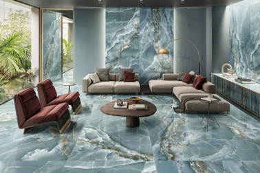 Gạch marble màu lạ khuấy động xu hướng nội thất châu Âu