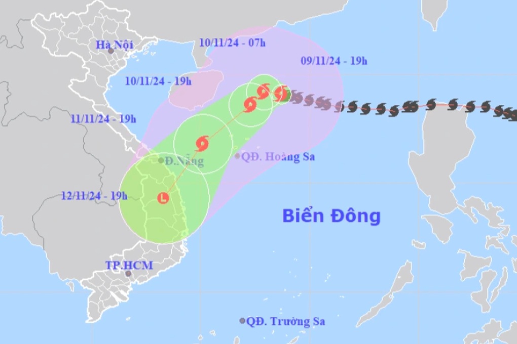 Bão Yinxing tăng lên cấp 15 - 1