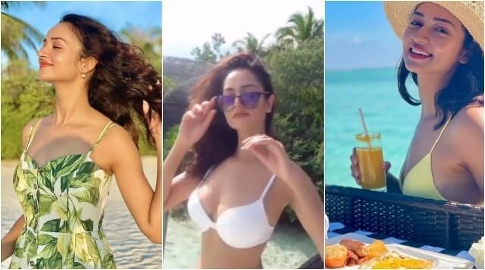 Dàn người đẹp Ấn Độ khoe đường cong tại thiên đường biển Maldives - 10 Dàn người đẹp Ấn Độ khoe đường cong tại thiên đường biển Maldives - 10