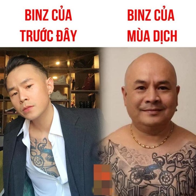 Binz gây sốc với hình ảnh phát phì mùa dịch - Ảnh 2.