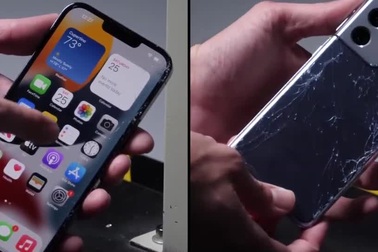 So sánh độ bền iPhone 13 Pro Max với Galaxy S21 Ultra khi rơi tự do