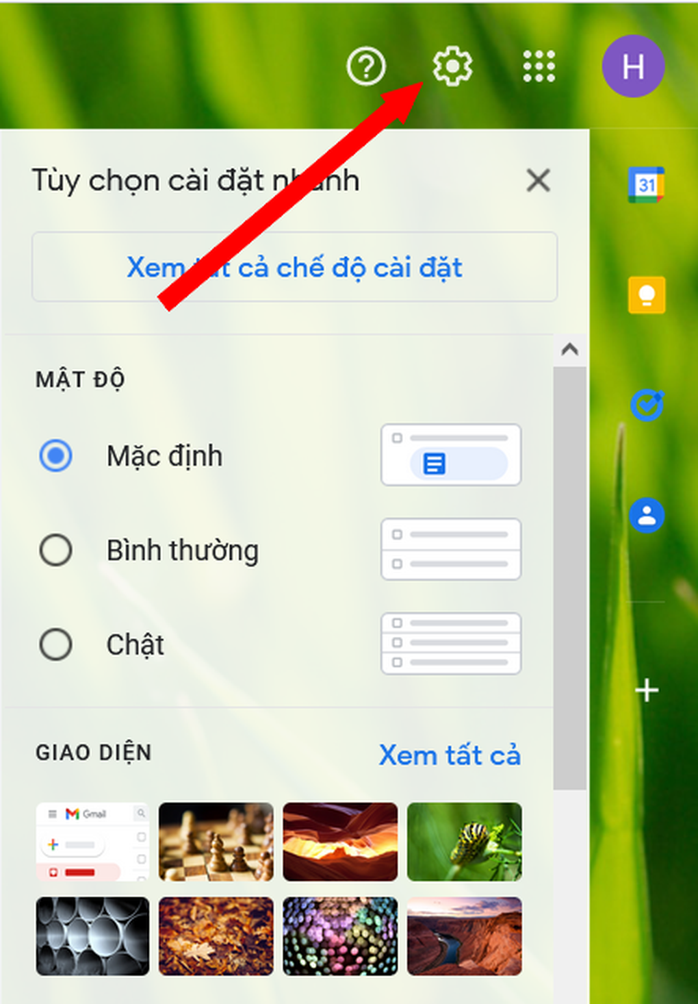 Hướng dẫn thay đổi giao diện mới cho hộp thư Gmail - 2