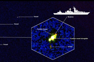 Ảnh vệ tinh soái hạm Nga bốc cháy nghi do trúng tên lửa Ukraine