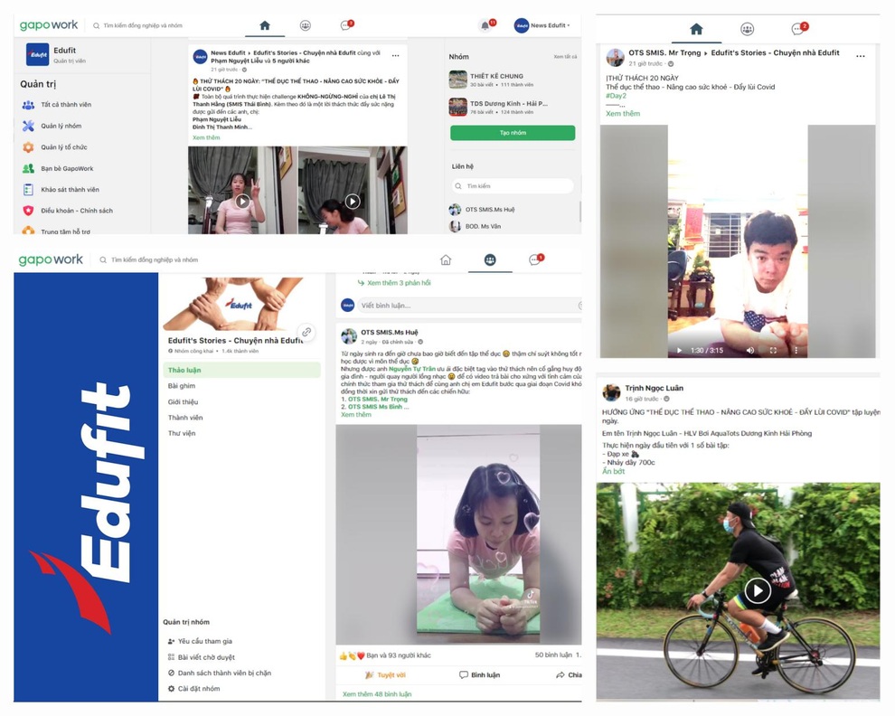 EDUFIT triển khai làm việc từ xa thành công nhờ nền tảng giao tiếp GapoWork - 2 EDUFIT triển khai làm việc từ xa thành công nhờ nền tảng giao tiếp GapoWork - 2