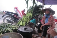 Kiếm cả triệu đồng mỗi ngày nhờ bán ngô trên quốc lộ