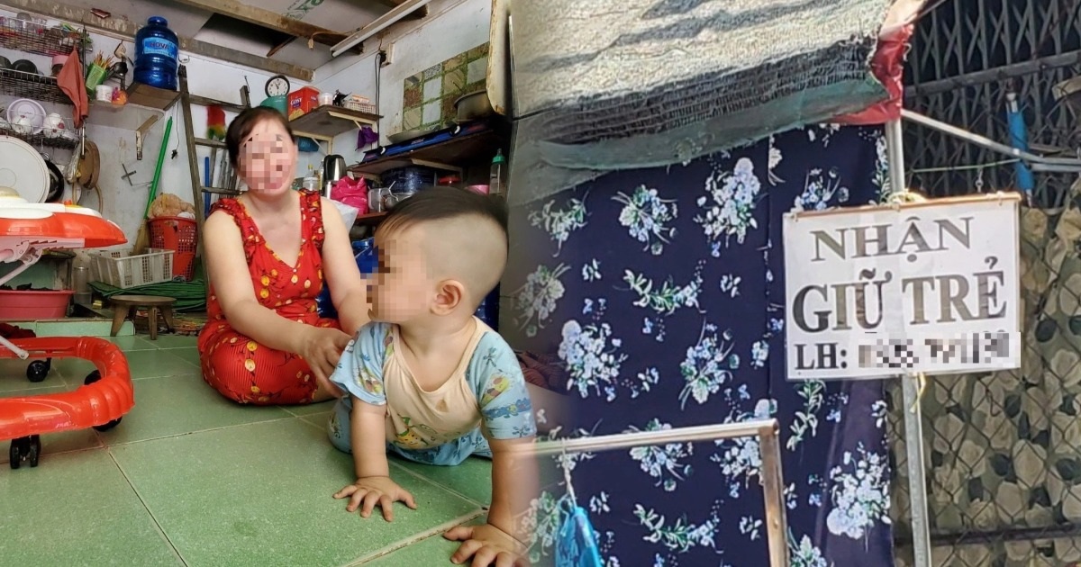 View - Thất nghiệp, công nhân thuê phòng trọ mở nhà trẻ, 6 bé chung 1 cái quạt | Báo Dân trí