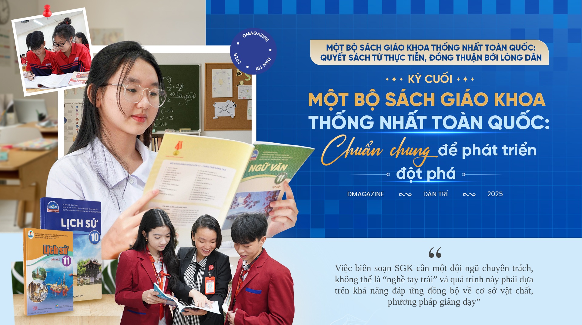 Một bộ sách giáo khoa thống nhất toàn quốc: Chuẩn chung để phát triển