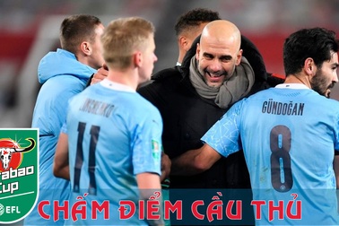 Chấm điểm cầu thủ Man City ở trận thắng Man Utd