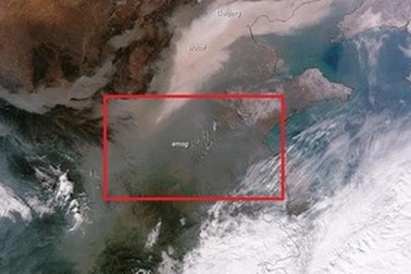 Khói bụi ô nhiễm ở Trung Quốc nhìn thấy được từ… ảnh chụp vệ tinh