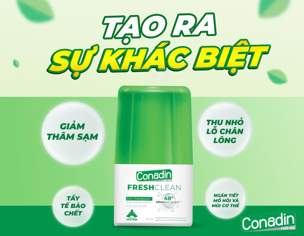 Conadin - giải pháp khử mùi cơ thể tiện lợi - 3 Conadin - giải pháp khử mùi cơ thể tiện lợi - 3