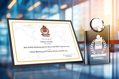 VPBank NEOBiz được vinh danh "Ứng dụng ngân hàng tốt nhất dành cho SME và Micro-SME"