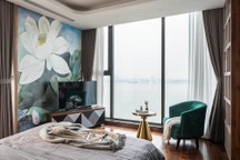 Căn hộ ngắm trọn Hồ Tây lãng mạn khiến gia chủ “về nhà như nghỉ dưỡng”