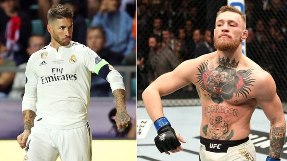 Trổ tài đá bóng, Conor McGregor được Ramos mời tới… Real Madrid - 1 Trổ tài đá bóng, Conor McGregor được Ramos mời tới… Real Madrid - 1