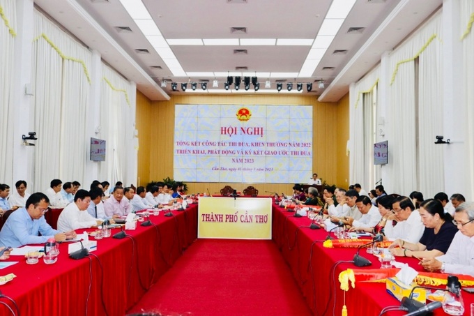 Hội nghị Tổng kết công tác thi đua, khen thưởng năm 2022, triển khai, phát động và ký kết giao ước thi đua năm 2023.