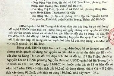Bài 4: Thanh tra quận Hai Bà Trưng vào cuộc vụ dân khiếu nại bị quận "ngăn" cấp sổ đỏ