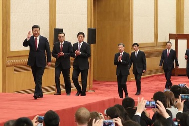 Trung Quốc ra mắt 7 lãnh đạo cao nhất khóa mới