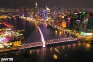Cầu Ba Son lung linh với hệ thống đèn chiếu sáng mỹ thuật