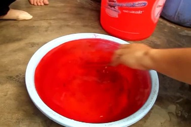 Phú Yên: Tận mắt chứng kiến phẩm màu người dân dùng nhuộm ruốc