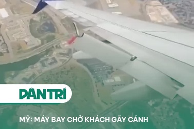 Mỹ: Máy bay chở khách gãy cánh trên không