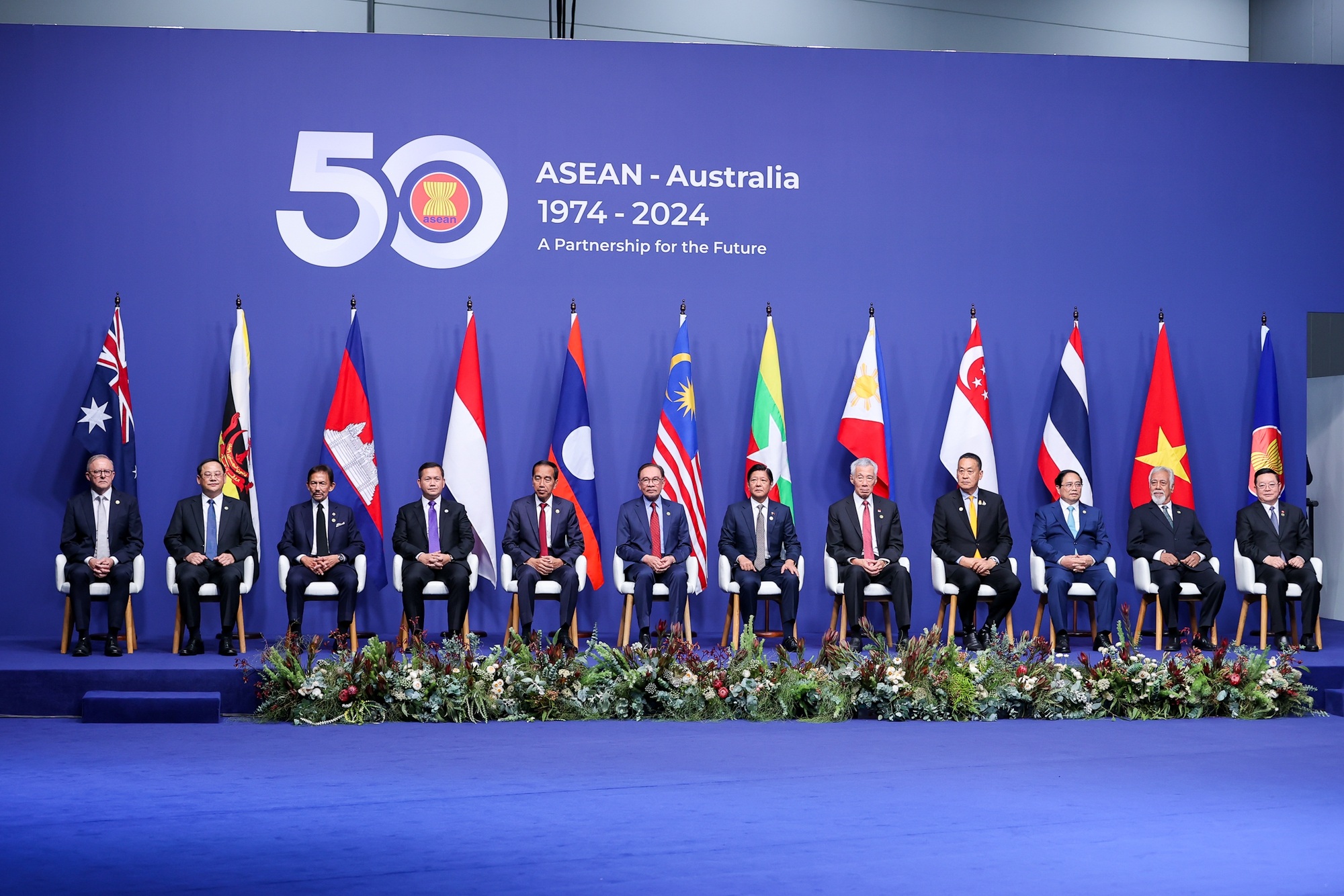 Thủ tướng dự lễ đón các Trưởng đoàn dự Hội nghị Cấp cao ASEAN - Australia - 4