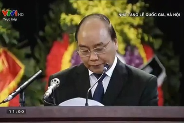 Thủ tướng đọc điếu văn tưởng nhớ Đại tướng Lê Đức Anh
