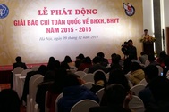 Năm 2016 sẽ có 49 giải báo chí toàn quốc về BHXH - BHYT