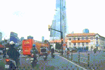 CSGT xử phạt tài xế xe buýt hai tầng vượt đèn đỏ ở trung tâm TPHCM