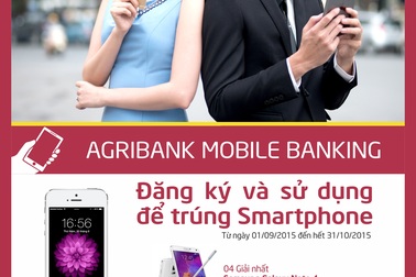 Trúng smartphone với Agribank Mobile Banking