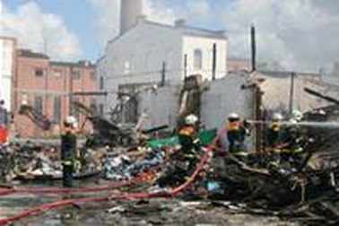 Cháy chợ người Việt ở Đức