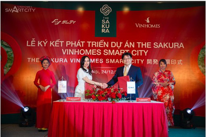 Vinhomes hợp tác Tập đoàn Samty phát triển dự án The Sakura - Ảnh 1. Vinhomes hợp tác Tập đoàn Samty phát triển dự án The Sakura - Ảnh 1.