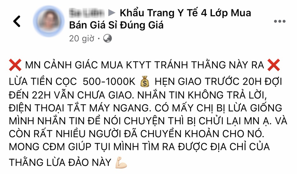 Tái diễn nạn lừa đảo khẩu trang y tế khiến người mua dở khóc dở cười - 1 Tái diễn nạn lừa đảo khẩu trang y tế khiến người mua dở khóc dở cười - 1