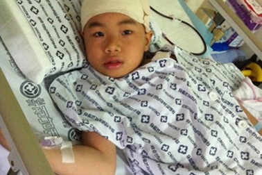 Bé Bùi Thanh Hiếu đã được phẫu thuật thành công