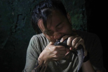 “Rùng mình” với cảnh ăn cá trê sống của Lương Mạnh Hải