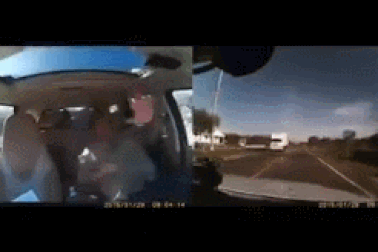 Những khoảnh khắc kinh hoàng bên trong xe ô tô khi xảy ra tai nạn