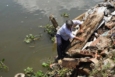 Xuất hiện sạt lở dài gần 60m tại dự án chống sạt lở Thanh Đa