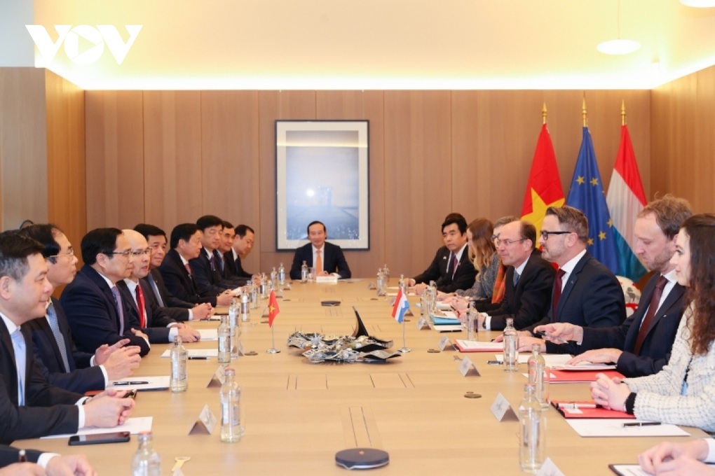 Thủ tướng Luxembourg đón và hội đàm với Thủ tướng Phạm Minh Chính - 3 Thủ tướng Luxembourg đón và hội đàm với Thủ tướng Phạm Minh Chính - 3