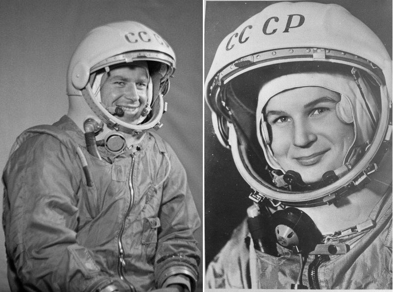 Gherman Titov (trái) và Valentina Tereshkova, những người trẻ nhất từng bay vào không gian (Ảnh: Getty).