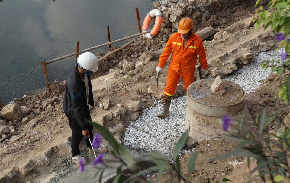 Cận cảnh công trình tách nước thải khỏi sông Tô Lịch - 10 Cận cảnh công trình tách nước thải khỏi sông Tô Lịch - 10
