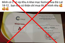 Triệu tập nhiều đối tượng bán giấy mời Festival hoa Đà Lạt
