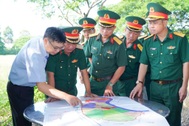 Quân khu 7 khảo sát khu vực có thông tin hài cốt liệt sĩ ở phường Lái Thiêu