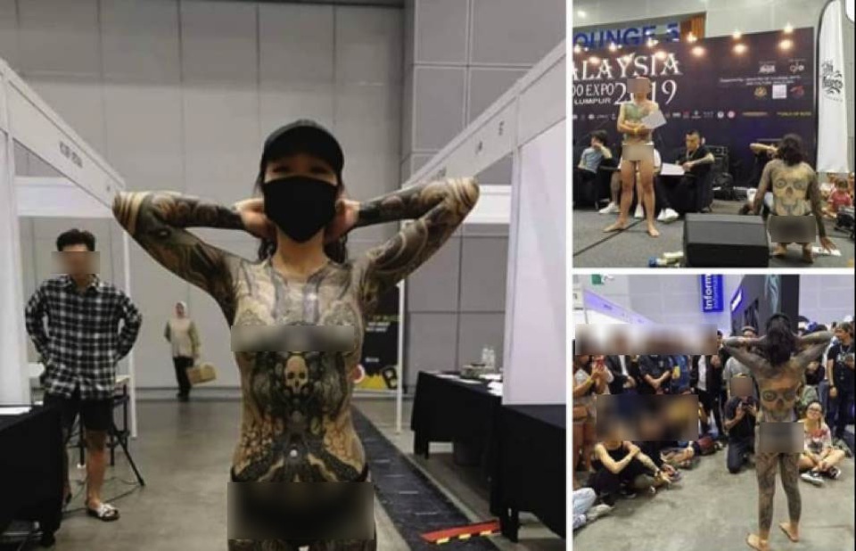 Nhiều cô gái bán khỏa thân ở triển lãm xăm, bộ trưởng Malaysia yêu cầu điều tra - 2 Nhiều cô gái bán khỏa thân ở triển lãm xăm, bộ trưởng Malaysia yêu cầu điều tra - 2