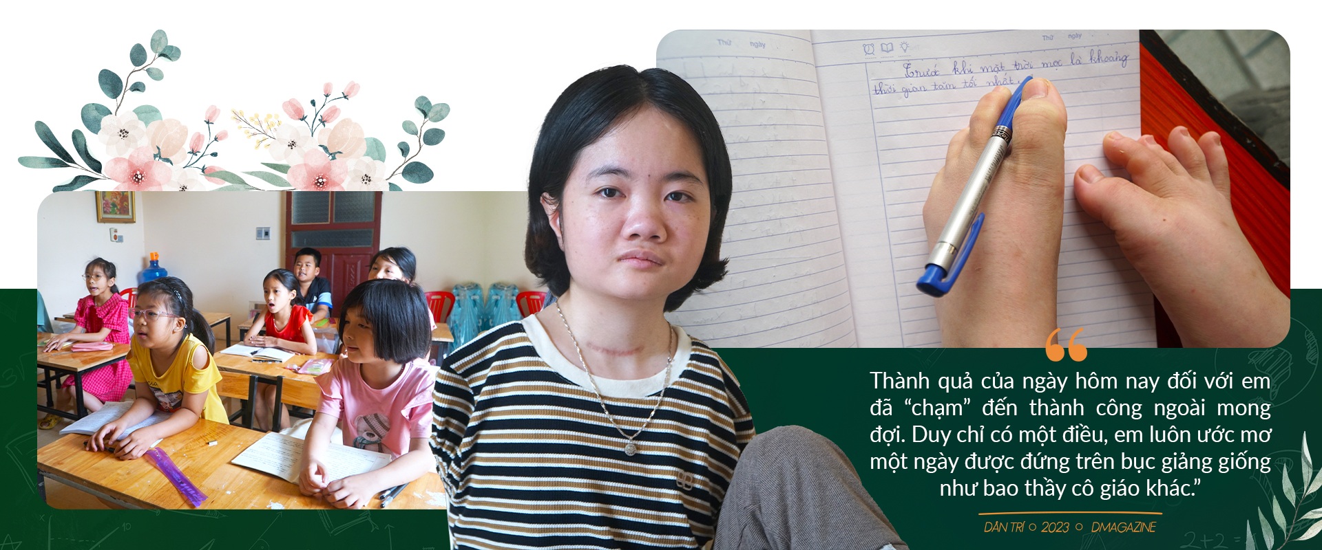 Lớp học đặc biệt ở xứ Thanh, cô giáo cầm bút bằng chân - 15 Lớp học đặc biệt ở xứ Thanh, cô giáo cầm bút bằng chân - 15