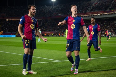 Dani Olmo giúp Barcelona tiến gần đến ngôi vô địch La Liga