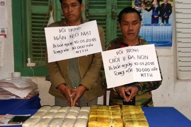 Chặn đứng hai người Lào vận chuyển 30 ngàn viên ma túy