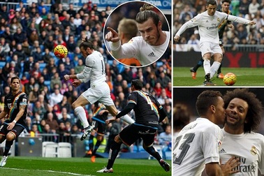 Real Madrid 10-2 Vallecano: Bale ghi 4 bàn thắng
