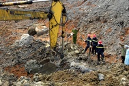 Tìm thấy thi thể 4 nạn nhân vụ sạt lở bãi thải mỏ than